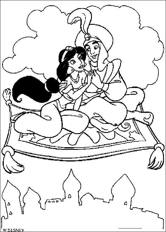 Coloriage 18 Aladdin
