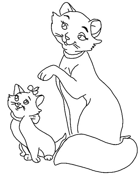 Coloriage 11 Aristochats