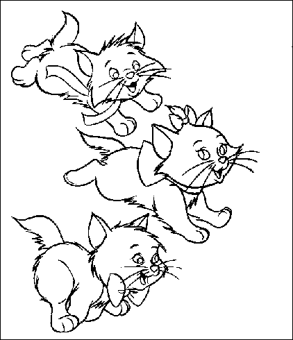 Coloriage 4 Aristochats