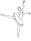 Coloriage Ballet 8