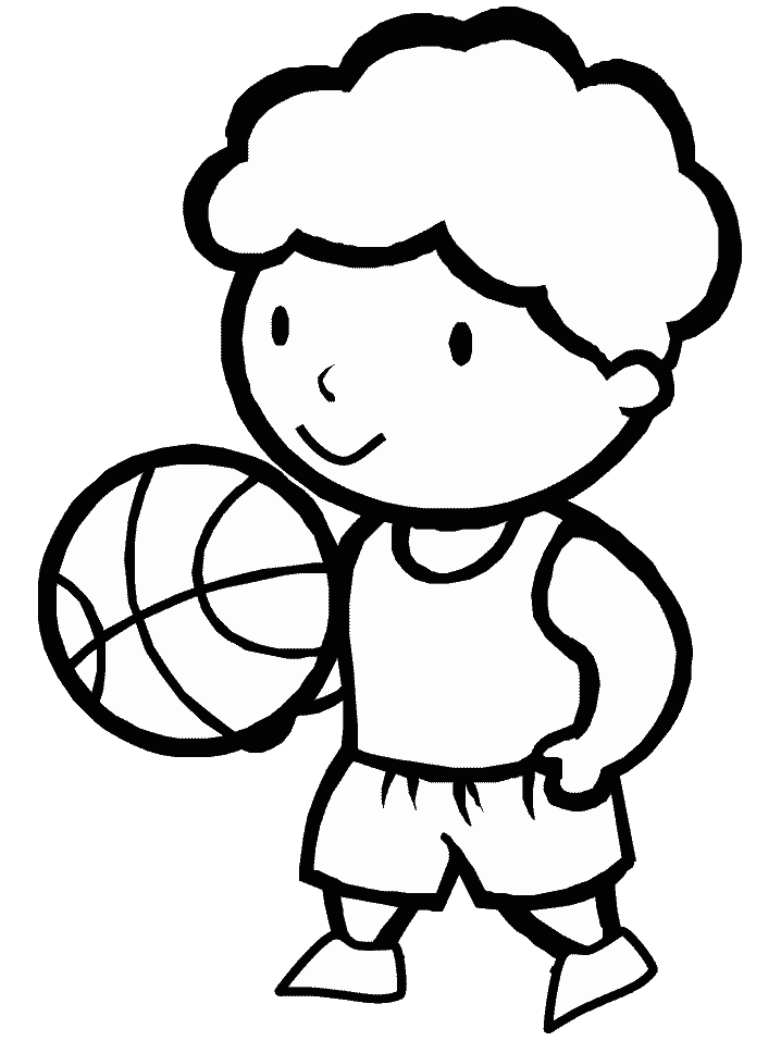 Coloriage 5 Basket-ball