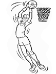 Coloriage Basket-ball 1