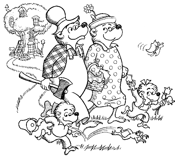 Coloriage 13 Berenstain bears
