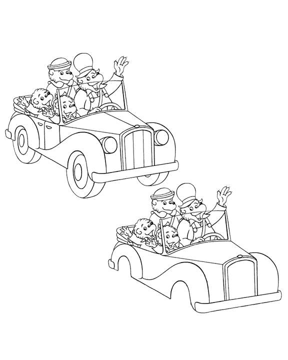 Coloriage 3 Berenstain bears