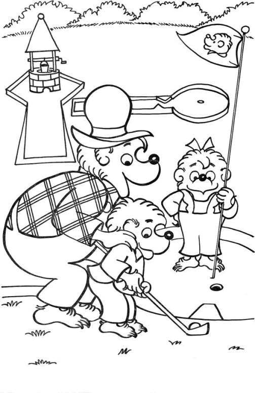 Coloriage 8 Berenstain bears