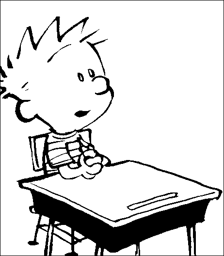 Coloriage 2 Calvin and hobbes