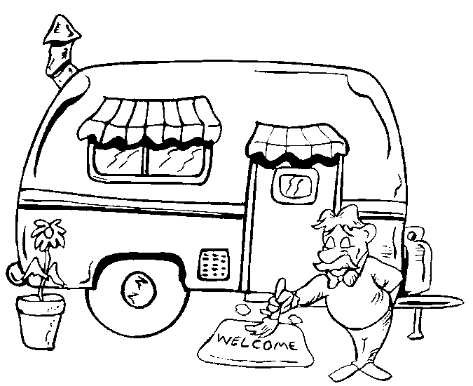 Coloriage 2 Camping