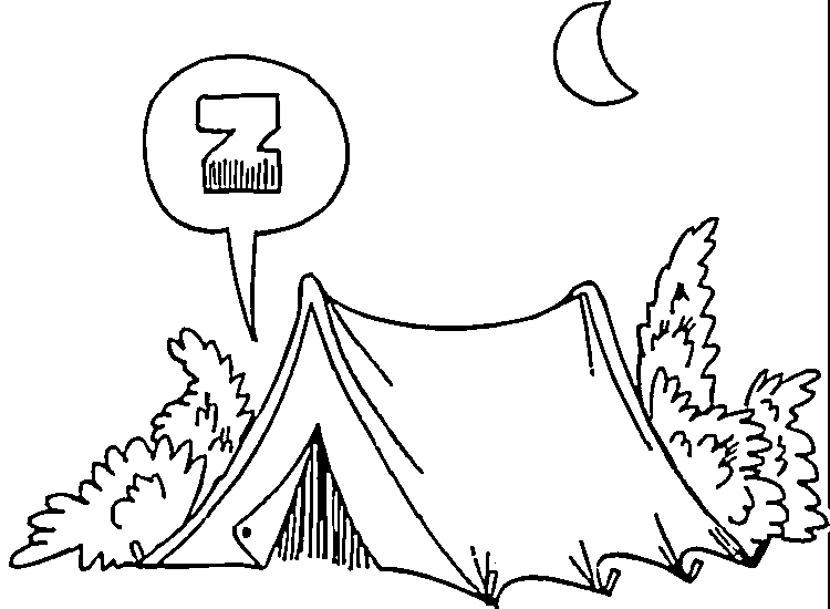 Coloriage 7 Camping