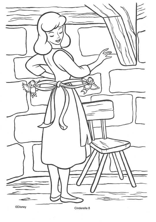 Coloriage 8 Cendrillon