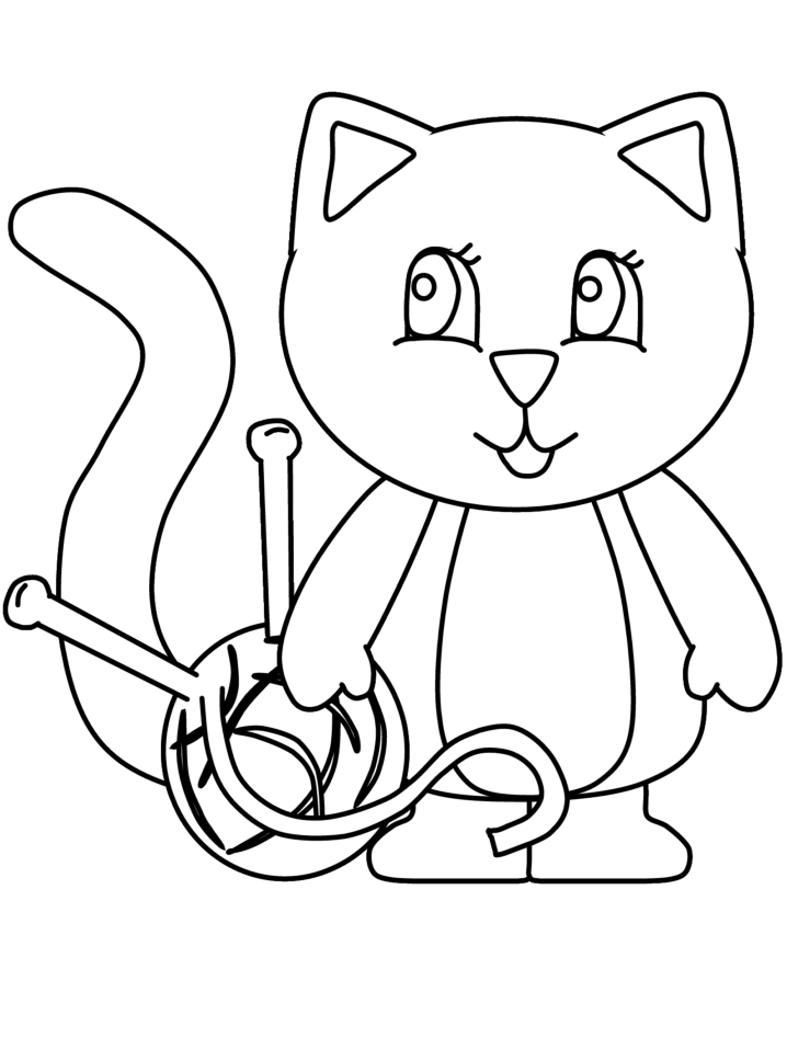 Coloriage 127 Chats