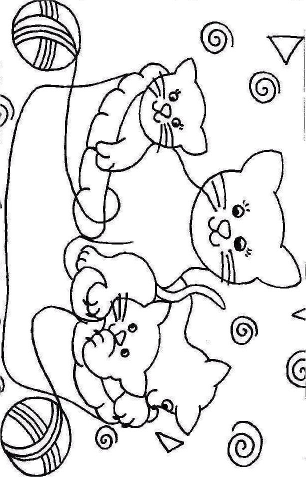 Coloriage 211 Chats