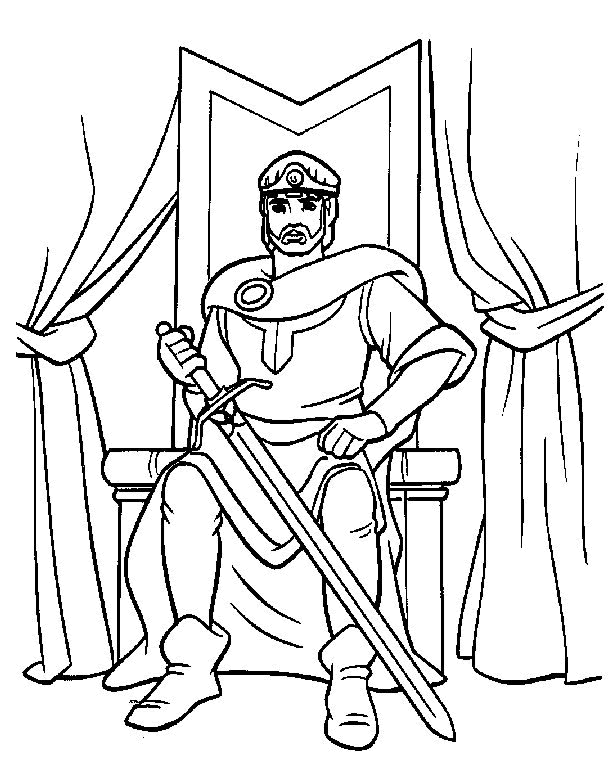 Coloriage 2 Chevaliers