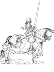 Coloriage Chevaliers 10