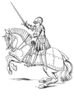 Coloriage Chevaliers 19
