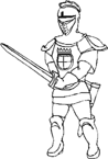 Coloriage Chevaliers 27