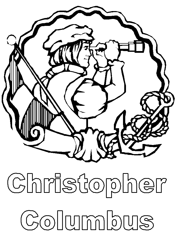 Coloriage 3 Christophe colomb