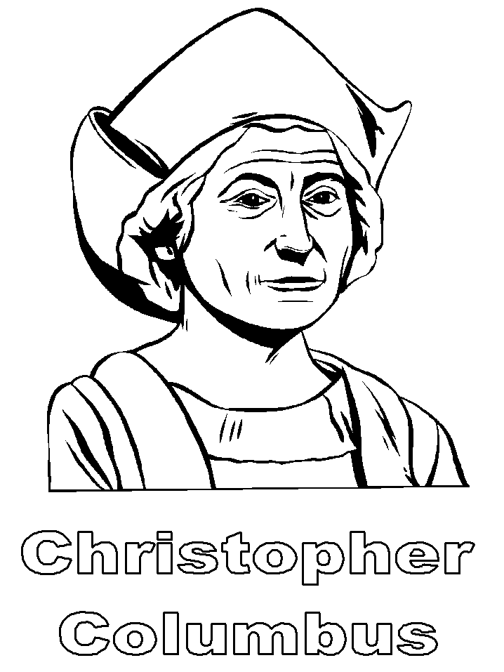 Coloriage 5 Christophe colomb