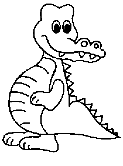 Coloriage 15 Crocodiles