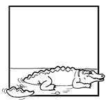 Coloriage Crocodiles 25