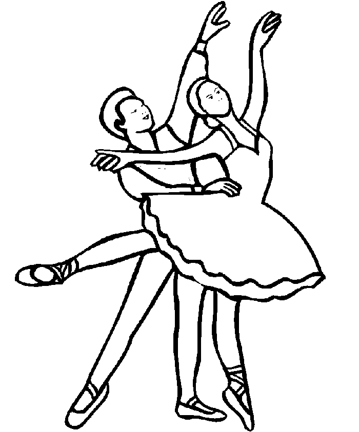 Coloriage 5 Danse
