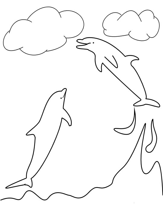 Coloriage 28 Dauphins