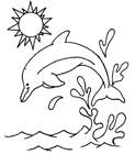 Coloriage Dauphins 14