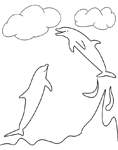 Coloriage Dauphins 28
