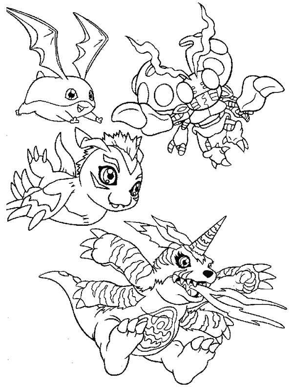 Coloriage 11 Digimon