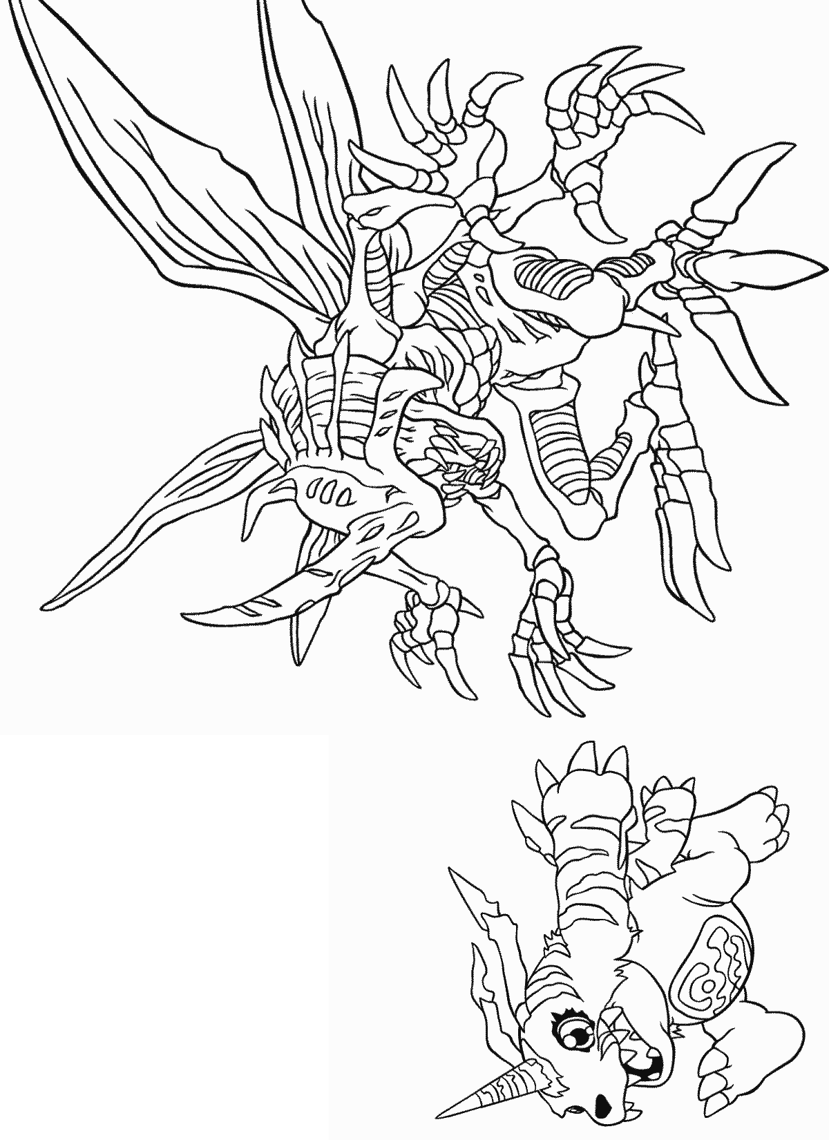 Coloriage 121 Digimon