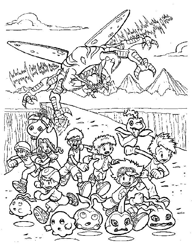 Coloriage 30 Digimon