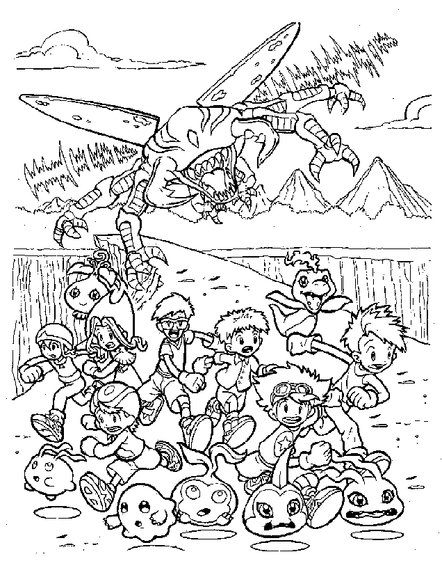 Coloriage 33 Digimon