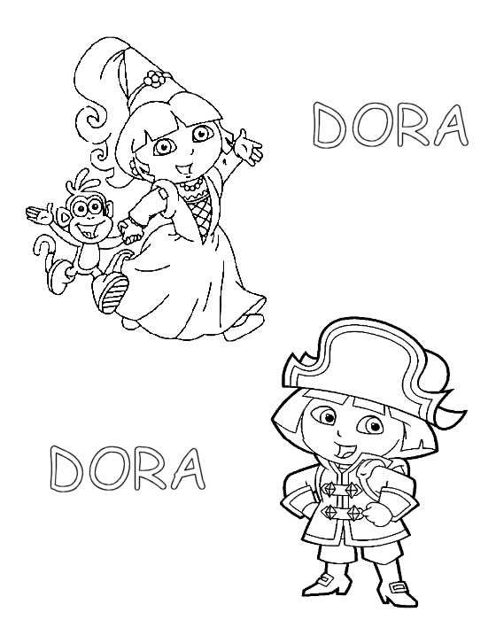 Coloriage 4 Dora la esploratrice