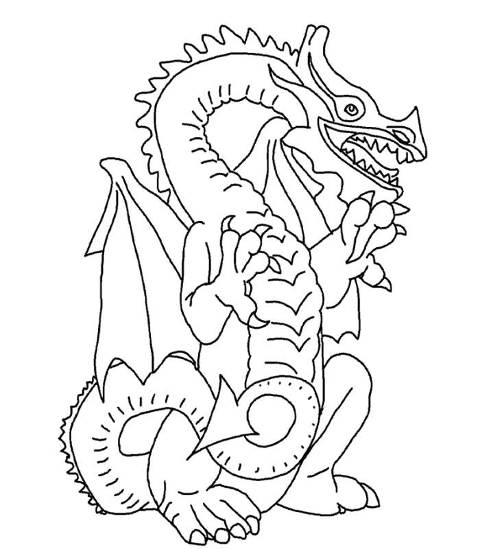 Coloriage 28 Dragons