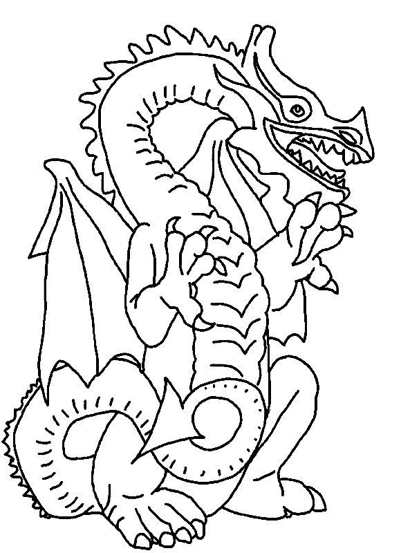 Coloriage 52 Dragons