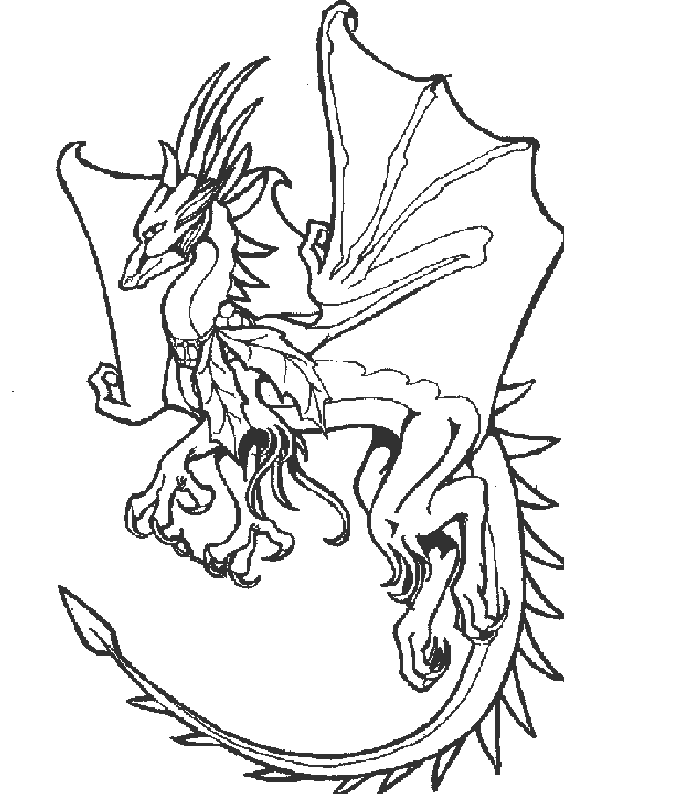 Coloriage 6 Dragons
