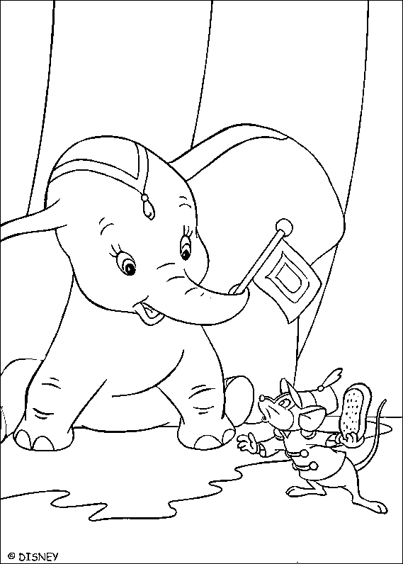 Coloriage 12 Dumbo