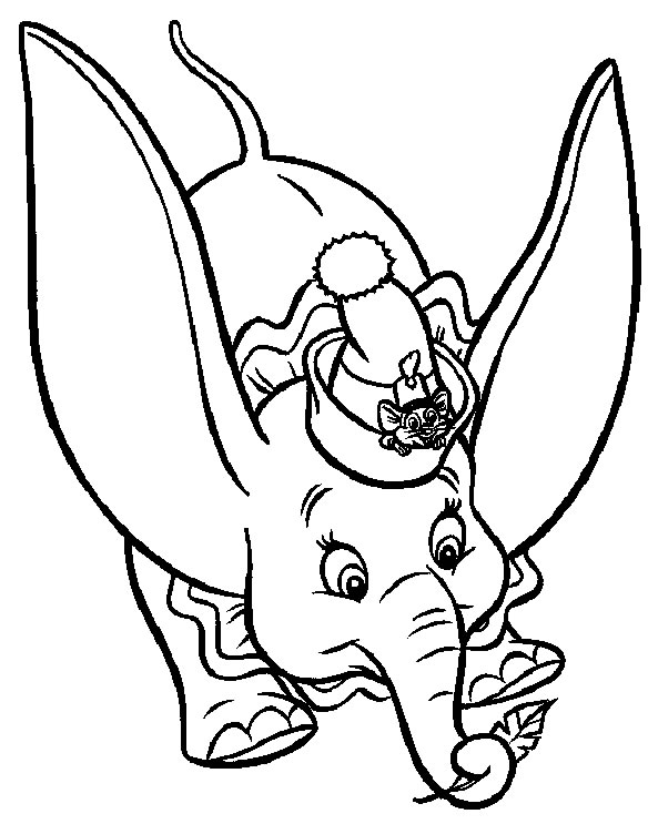 Coloriage 5 Dumbo