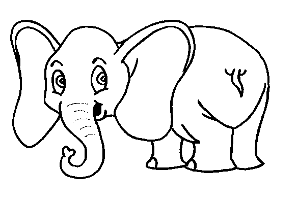 Coloriage 2 Elephants