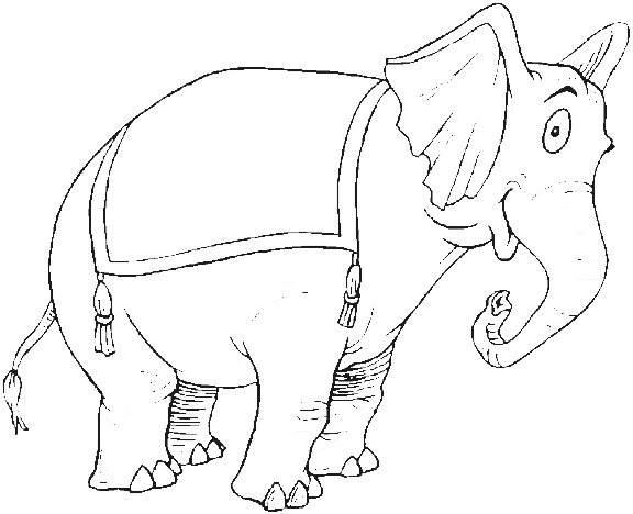 Coloriage 3 Elephants