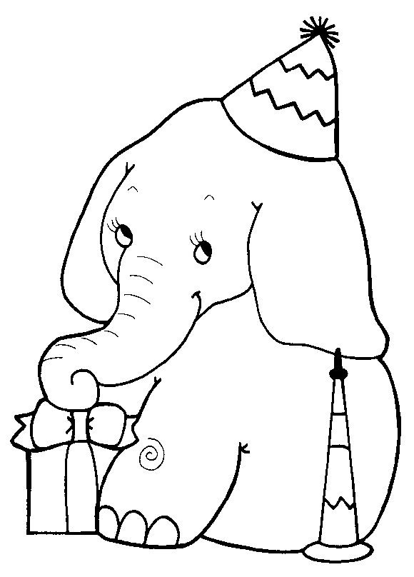 Coloriage 39 Elephants