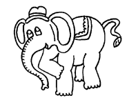Coloriage Elephants 41