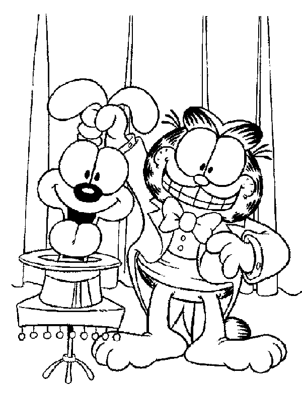 Coloriage 2 Garfield