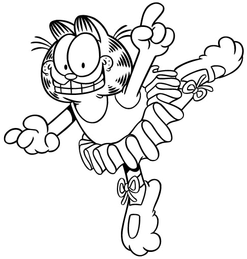 Coloriage 68 Garfield