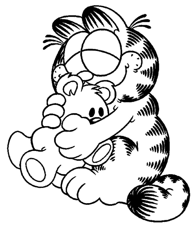 Coloriage 88 Garfield