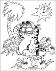 Coloriage Garfield 12