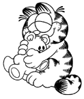 Coloriage Garfield 15