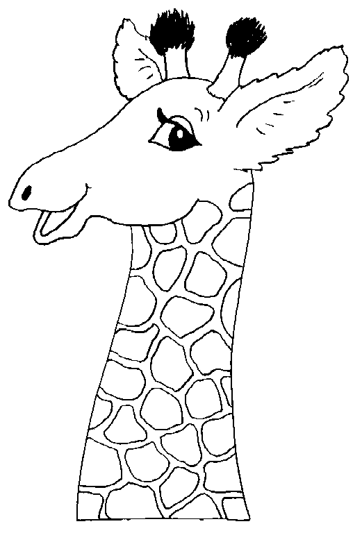 Coloriage 8 Girafes