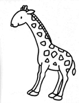 Coloriage Girafes 10