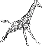Coloriage Girafes 13