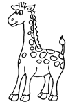 Coloriage Girafes 21